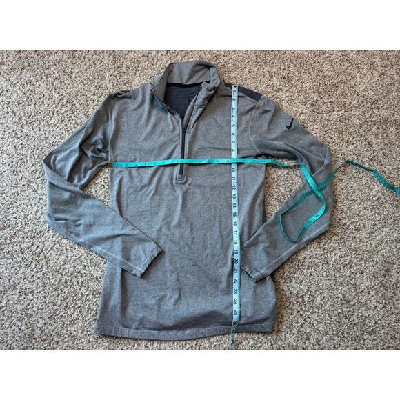 NIKE PRO Gray Dri-fit 1/4 zip pullover lightweight jacket, size Women's XL - Picture 7 of 11